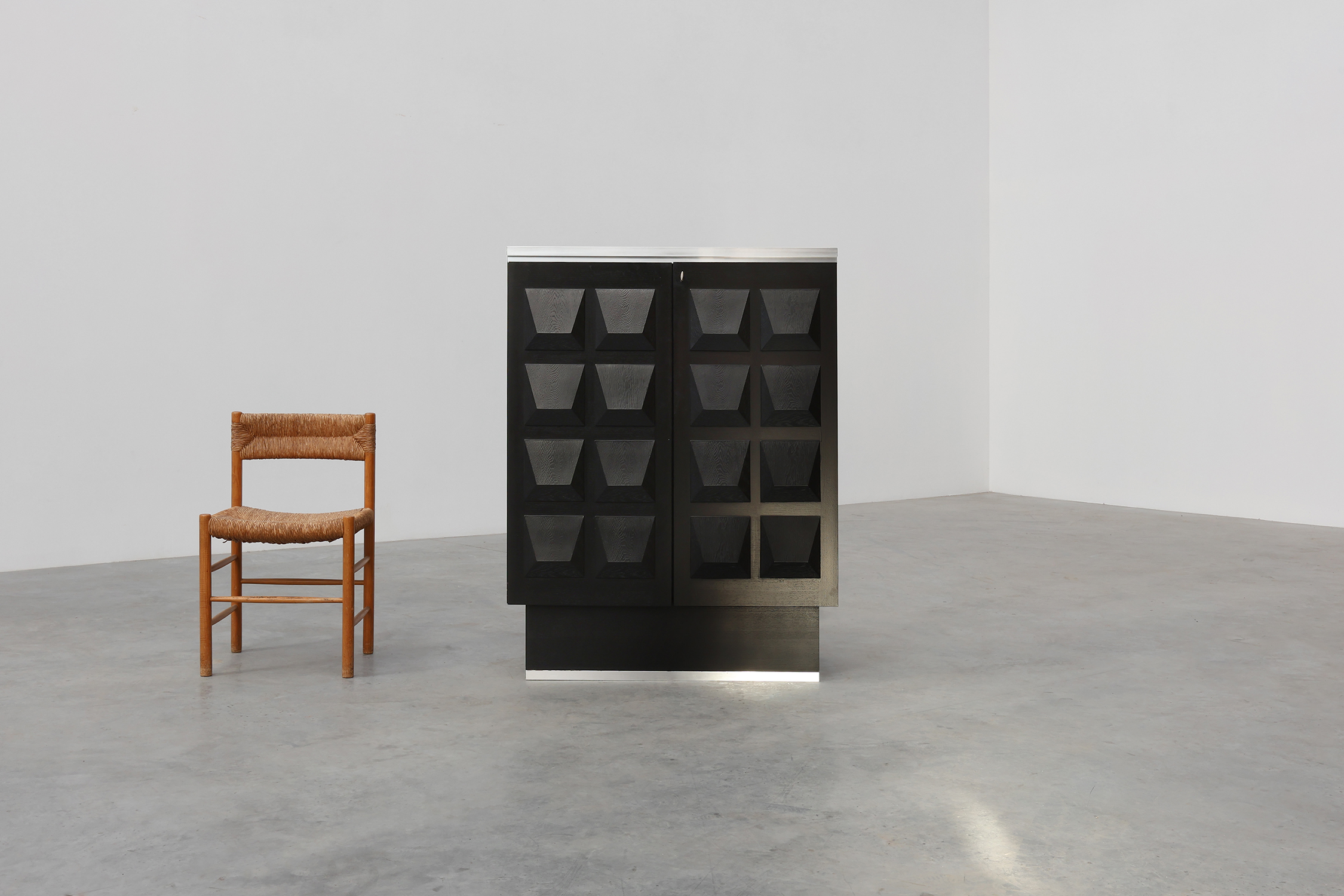 Mid-Century Brutalist Cabinet or Highboard, Belgium ca. 1970thumbnail